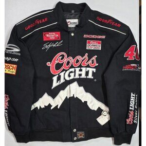 NASCAR Vtg Racing Jacket Coors Light Sterling Martin #40 JH Design with Tags 2XL